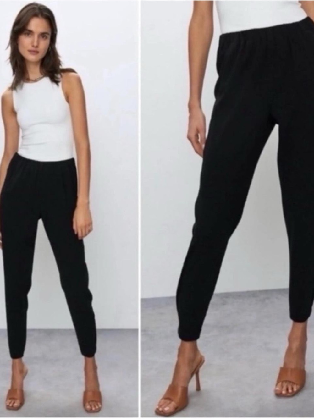 Aritzia Babaton Dexter Pants Black Jogger Trousers Size Small